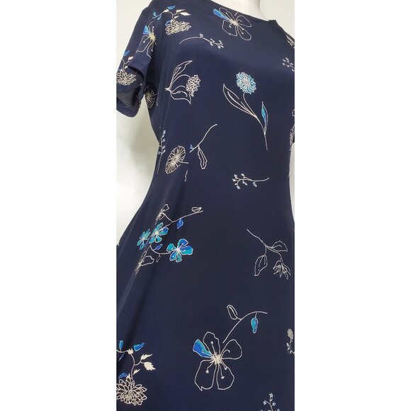LAURA ASHLEY Womens Vintage Floral Shift Full-Length Summer Maxi Dress 8 - Picture 9 of 10